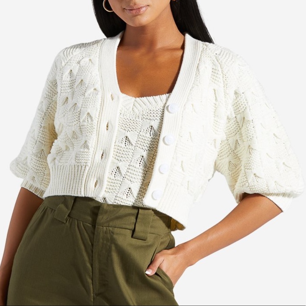 Shoedazzle Cardigan and tank set size L